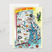 ロードアイランドの地図を動かす告知 (正面/裏面)