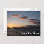 ロードアイランドの夕日 ポストカード (正面/裏面)