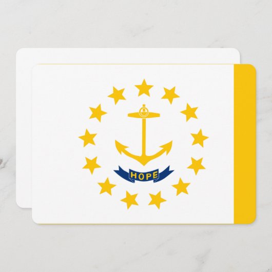 ロードアイランドの州の旗のデザイン (正面/裏面)