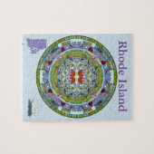 ロードアイランドの州の曼荼羅のパズル ジグソーパズル (横)