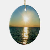 ロードアイランドの日没のオーナメント セラミックオーナメント (右)