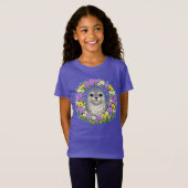ロードアイランドの海岸のかわいいリース Tシャツ (正面フル)