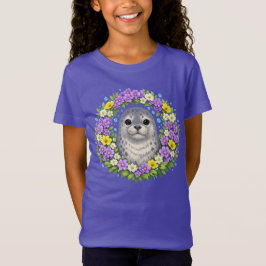 ロードアイランドの海岸のかわいいリース Tシャツ