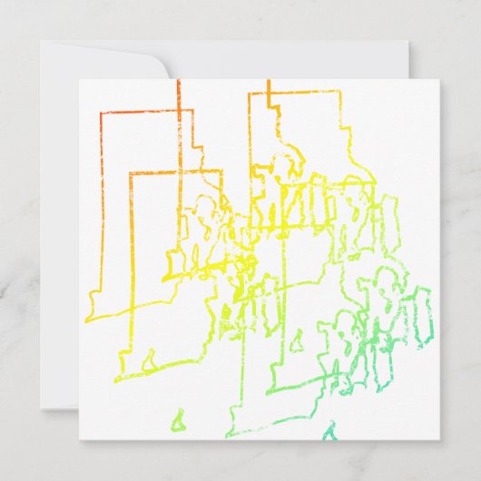 ロードアイランドの涼しいぼやけ 招待状 (正面)