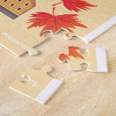 ロードアイランドの漫画の地図 ジグソーパズル (側面)