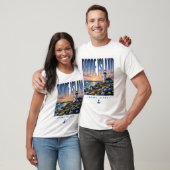 ロードアイランドの灯台 海岸のオアシス Tシャツ (ユニセックス)