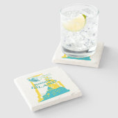 ロードアイランドの飲み物のコースター ストーンコースター (横)