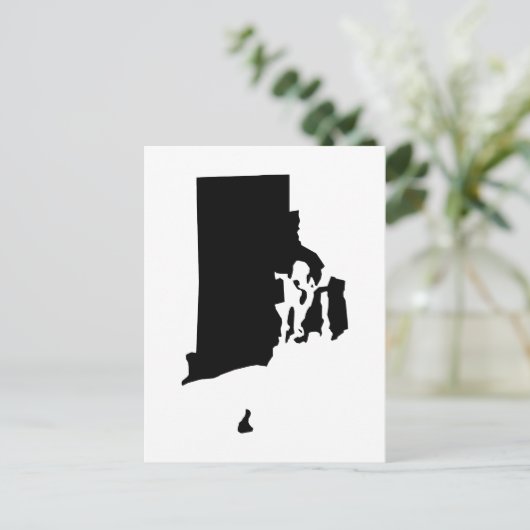 ロードアイランドへ引っ越しのお知らせを作成する ポストカード (スタンド正面)