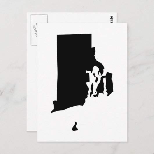 ロードアイランドへ引っ越しのお知らせを作成する ポストカード (正面/裏面)