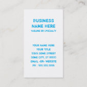 ロードアイランドぼやけ 名刺 (裏面)