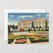 ロードアイランドイタリアン州ニューポートのガーデン ポストカード (正面/裏面)