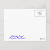 ロードアイランドウィーカパラグ写真 ポストカード (裏面)