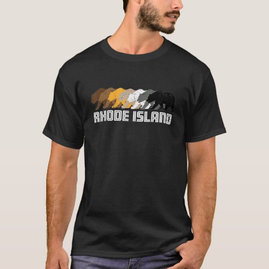 ロードアイランドゲイベア動揺して Tシャツ (正面)