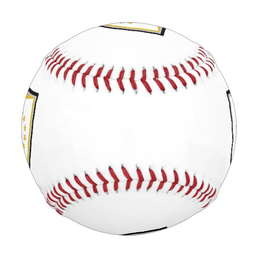 ロードアイランドシールド旗野球 野球ボール (正面)