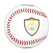 ロードアイランドシールド旗野球 野球ボール (正面左)