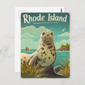 ロードアイランドシール ポストカード (正面/裏面)