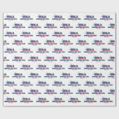 ロードアイランドスターズアンドストライプズ州 ラッピングペーパー (フラット)