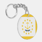 ロードアイランドステートフラッグデザイン キーホルダー (正面左)