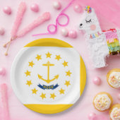 ロードアイランドステートフラッグデザイン ペーパープレート (パーティー)