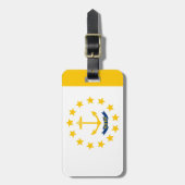 ロードアイランドステートフラッグデザイン ラゲッジタグ (正面縦)