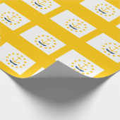 ロードアイランドステートフラッグデザイン ラッピングペーパー (角)