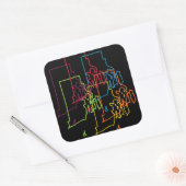 ロードアイランドプライドぼやけ スクエアシール (封筒)