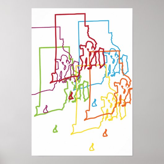 ロードアイランドプライドぼやけ ポスター (正面)