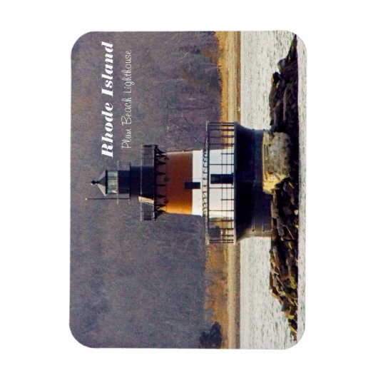 ロードアイランドプラムビーチライト マグネット (縦)