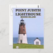 ロードアイランドポストカードPoint Judith Light house ポストカード (正面/裏面)