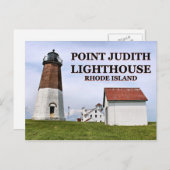 ロードアイランドポストカードPoint Judith Light house ポストカード (正面/裏面)