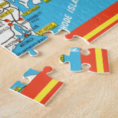 ロードアイランドマップ11 x 14パズル ジグソーパズル (側面)