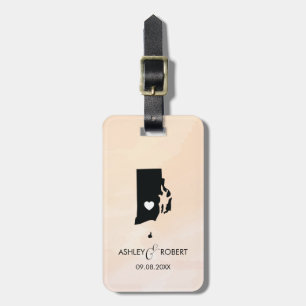 ロードアイランドマ結婚ップの荷札、カスタムギフト ラゲッジタグ