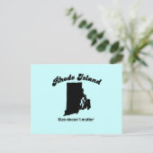 ロードアイランドモットサイズは問題ではない ポストカード (スタンド正面)