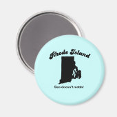 ロードアイランドモットサイズは問題ではない マグネット (正面/裏面)