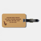 ロードアイランドレッドヘンチキンラゲッジタグ ラゲッジタグ (裏面横)