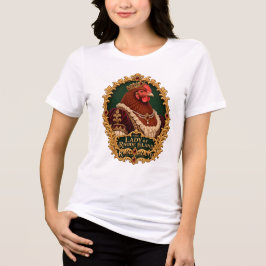 ロードアイランドレッドレディ ヴィンテージニワトリの肖像画 トライブレンドTシャツ
