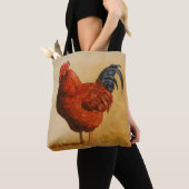 ロードアイランドレッドロースターチキン トートバッグ (クローズアップ)