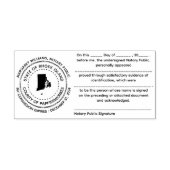 ロードアイランド公証書確認スタンプ セルフインキングスタンプ (デザイン)
