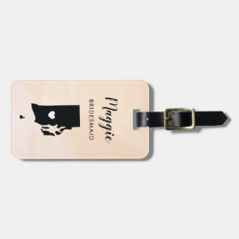 ロードアイランド地図ラゲッジタグ、ウェディングパーティー ラゲッジタグ