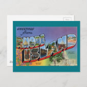 ロードアイランド州からこんにちは ポストカード (正面/裏面)