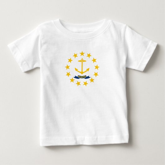 ロードアイランド州の旗 ベビーTシャツ (正面)