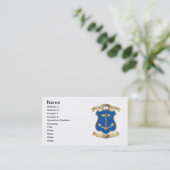 ロードアイランド州の武器 名刺 (スタンド正面)