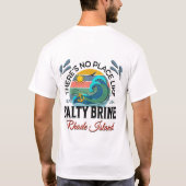 ロードアイランド州ソルティブラインビーチ Tシャツ (裏面)