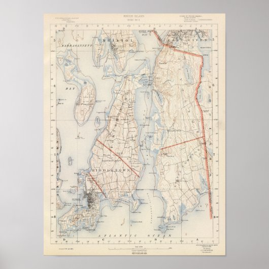 ロードアイランド州ニューポートカウンティ ポスター (正面)