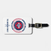 ロードアイランド州パーソナライズされたギフト荷物タグ ラゲッジタグ (正面横)