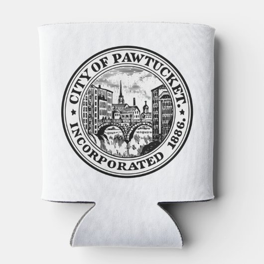 ロードアイランド州ポータケットの封印 缶クーラー (裏面)