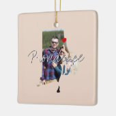 ロードアイランド州写真の挿入と町名 セラミックオーナメント (左)