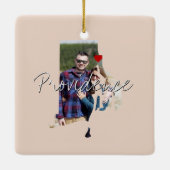 ロードアイランド州写真の挿入と町名 セラミックオーナメント (裏面)