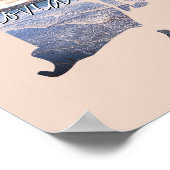 ロードアイランド州写真の挿入と町名 ポスター (角)