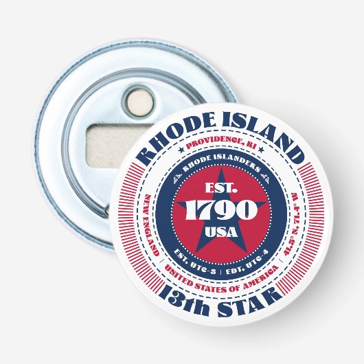 ロードアイランド州情報サークル 栓抜き (正面)